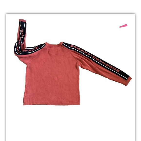 Harley Davidson thick stitch orange black womans long sleeve sweater size large - Picture 1 of 8